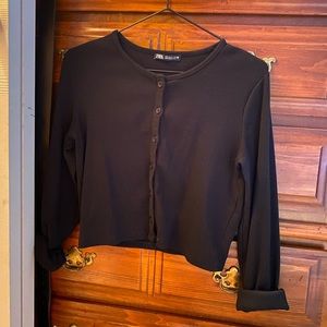 Zara Black Button Up